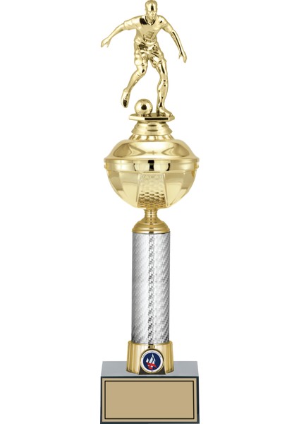 Kişiye Özel Futbol Figürlü Kupa-Okul Kupası-Ödül Kupası-Turnuva Kupası 44 cm