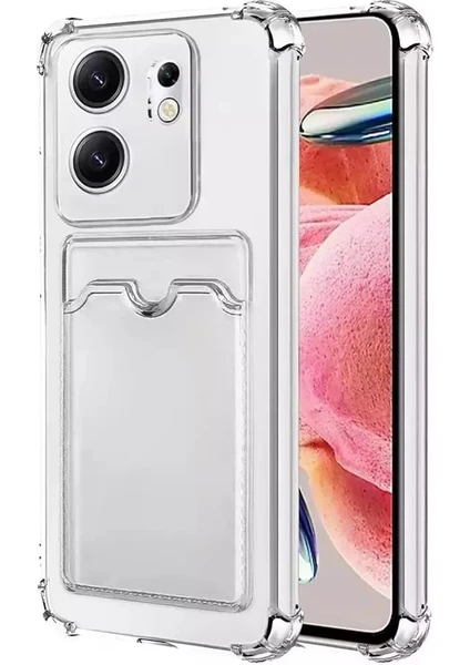 Case World Infinix Zero 30 4g Kapak Kamera Korumalı Kartlıklı Darbe Emici Özellikli Şeffaf Silikon Kılıf