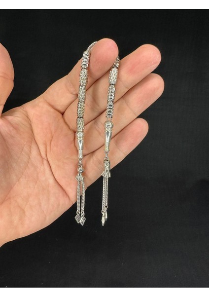 Alpaka Zaza Tesbih Gümüş Benzetme Boru Kesim 10,5mmX5mm T-671 modelleri