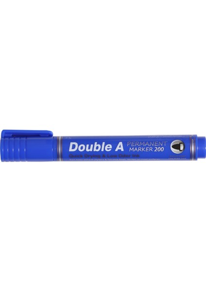 Double A Permanent Yuvarlak Uçlu Kalem Mavi 12'li - Lisinya