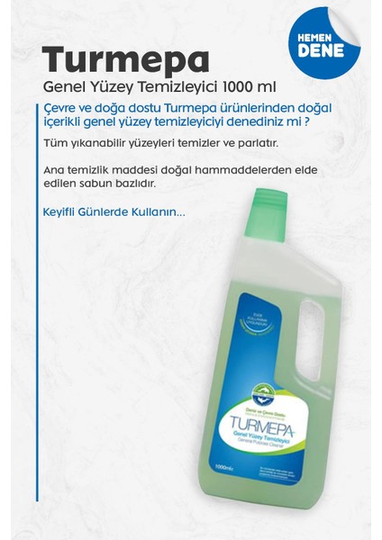Yüzey Temizleyici Turmepa 1000 ml 5 Al 4 Öde ve Rosie Pamuk