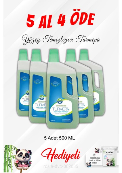 Yüzey Temizleyici Turmepa 1000 ml 5 Al 4 Öde ve Rosie Pamuk