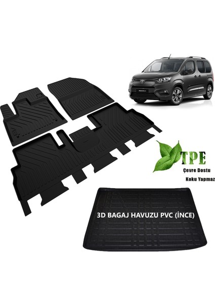 Toyota Proace City Paspas Bagaj Havuzu Set 2021 2022 2023 2024