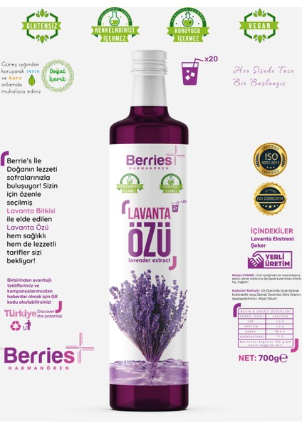 Lavanta Özü 700 gr