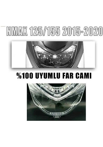 Nmax 125/155 2015-2020 Uyumlu Far Camı Ithal
