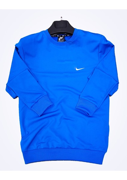 Mavi Sweat Uzun Kollu, Unisex, Rahat