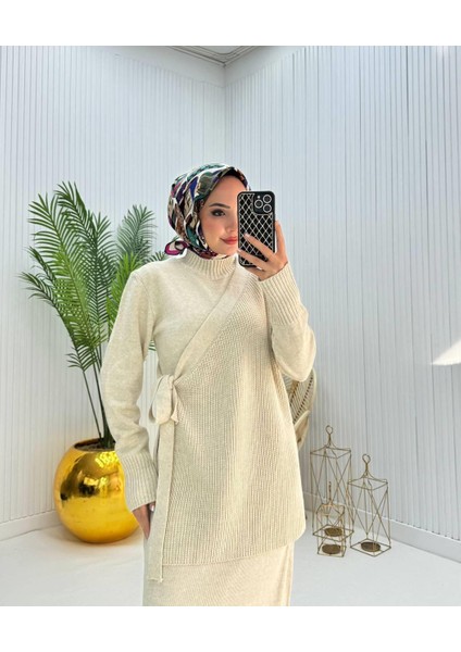 Vıoshıne Kadın Yelekli Triko Elbise