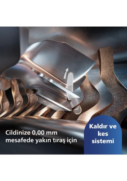 SIfır Traş-Burun Vucüt Erkek Bakım Seti- Premium Kablosuz, 7 yıl motor ve pil ömrü SP9872/22 9000 Serisi Islak Kuru Tıraş Makinesi+One Blade Hafif Pratik Traş