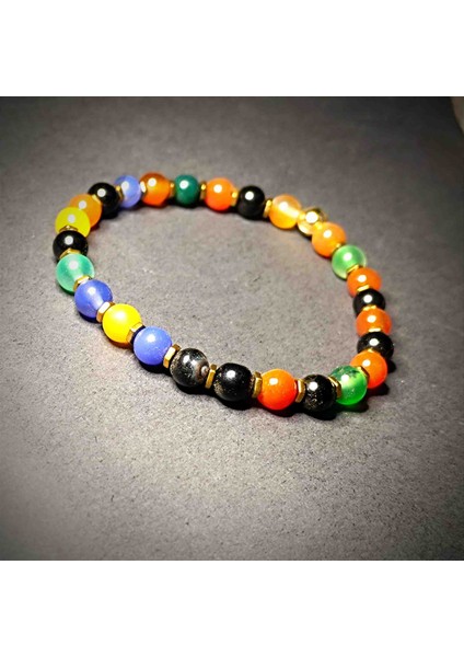 Akik Doğal Taş Bileklik -5