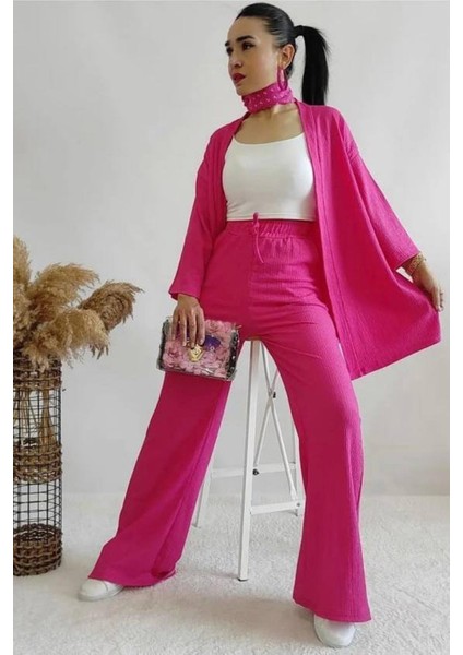 Vıoshıne Kadın Bürümcük Kimono Takım
