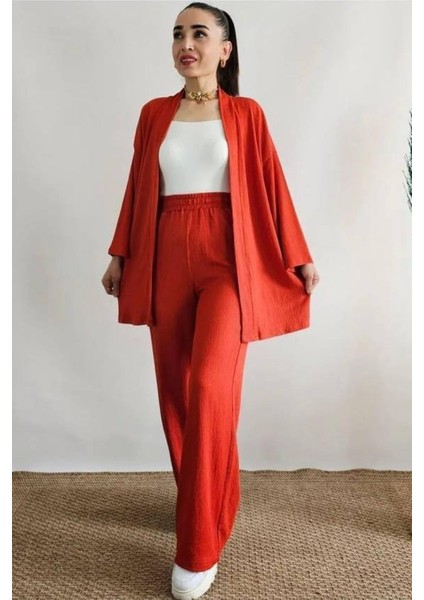 Vıoshıne Kadın Bürümcük Kimono Takım