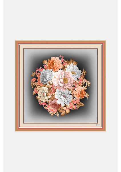 Twill Ipek Eşarp - 3518-39 Kahve