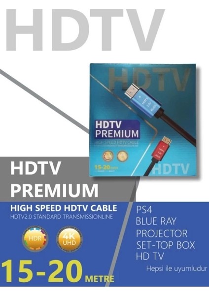 Hıremco HDMI Kablo 15MT 4K 2.0V Ultra Hd