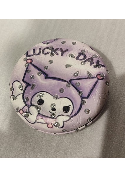 Sanrio Kuromi Figürlü Taşlı Cep Aynası