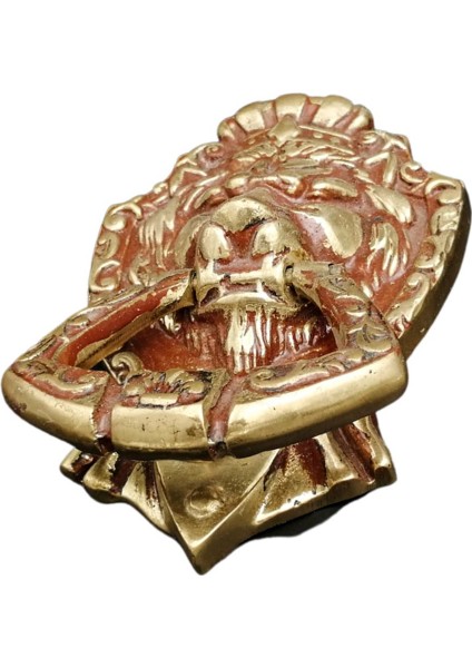 Aslan Kapı Tokmağı Pirinç Döküm Dekoratif Kapı Taktağı ​
