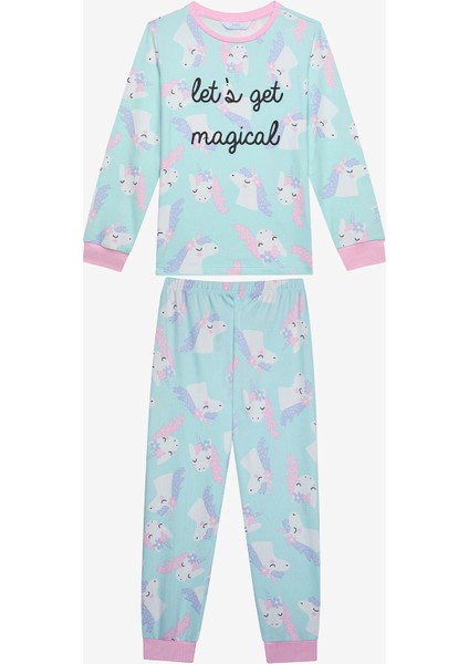 Kız Çocuk Magical Termal Çok Renkli Pijama Takımı