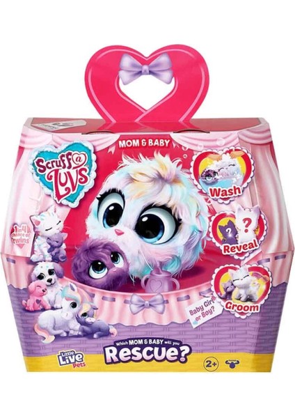 Nessiworld Scruff A Luvs Anne ve Yavrusu Sürpriz Kutu CRU09000