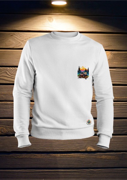 Off-Road Temalı Bisiklet Yaka Unisex Sweatshırt fiyatları