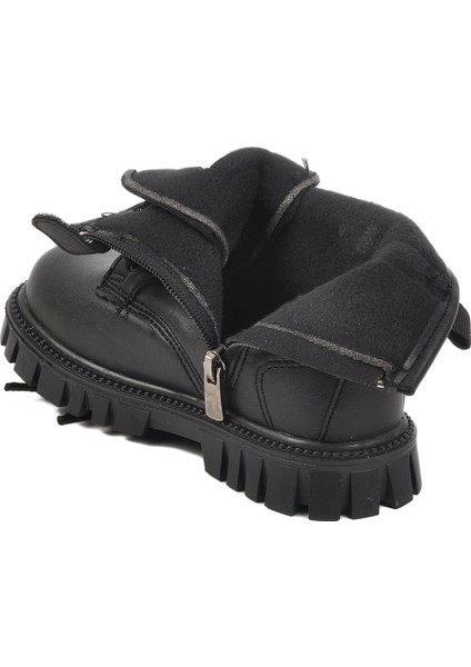 1791-P Siyah-Pudra Içi Polarlı Kız Çocuk Bot fırsatları