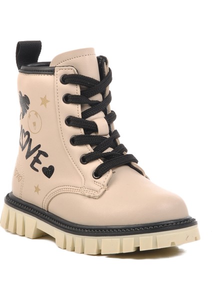 1791-P Krem Içi Polarlı Kız Çocuk Bot modelleri