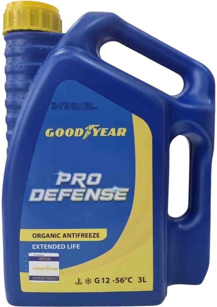 Kırmızı Antifriz 3 Lt (-56 C) Organik Goodyear Pro Defense