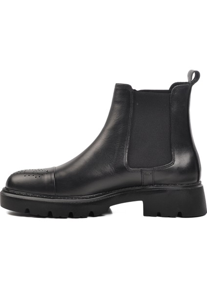 Premium 1158 Siyah Deri Erkek Bot