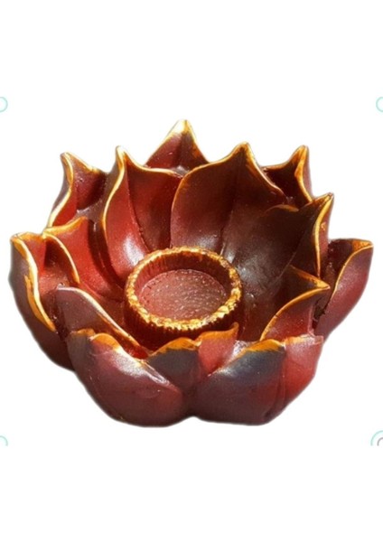 Lotus Çiçek Mumluk Silikon Kalıp K-796, Kokulu Taş Sabun Alçı Mum Kalıbı