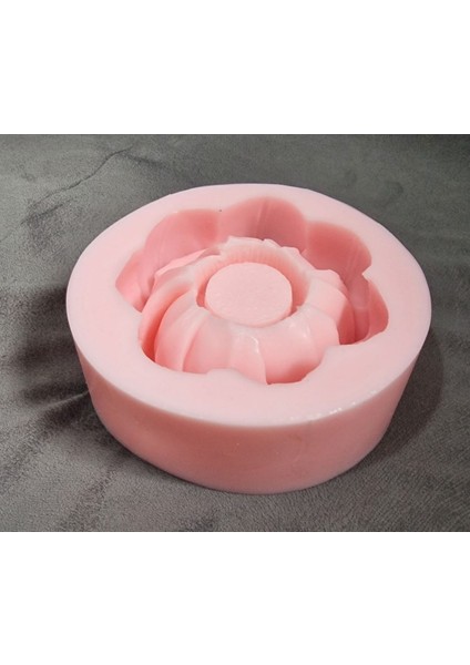 Lotus Çiçek Mumluk Silikon Kalıp K-796, Kokulu Taş Sabun Alçı Mum Kalıbı modelleri