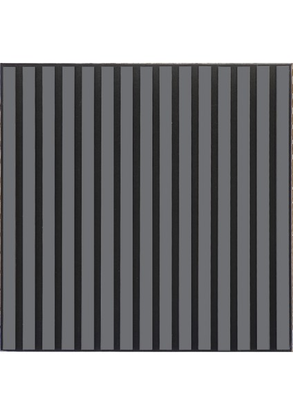 Mdf Ahşap Akustik Duvar Paneli 60 x 60 cm - Antrasit