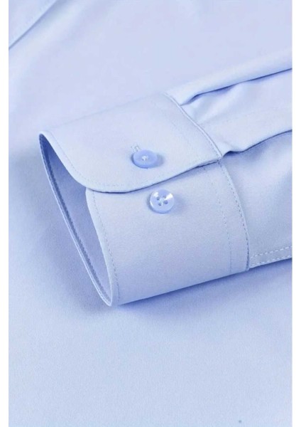 Slim Fit Uzun Kol Nefes Alan Kolay Ütülenen Kravatlık Dört Mevsim Erkek Gömlek fırsatları