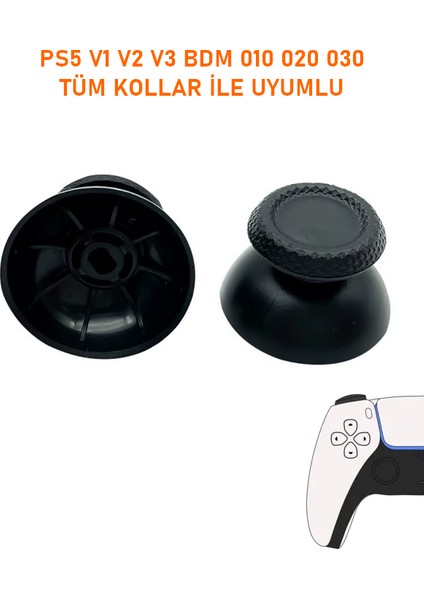 2 Adet Ps5 V1 V2 V3 Tüm Kollar Ile Uyumlu Analog Topuz Başlık