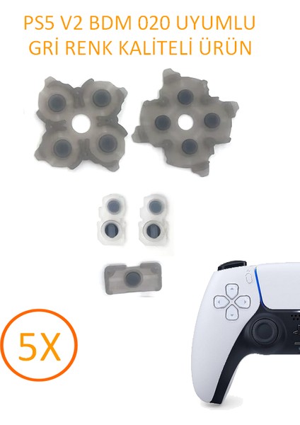 5 Takım Ps5 V2 Bdm 020 Kollar Ile Uyumlu Lastik Takımı Gri Renk Kaliteli Ürün modelleri