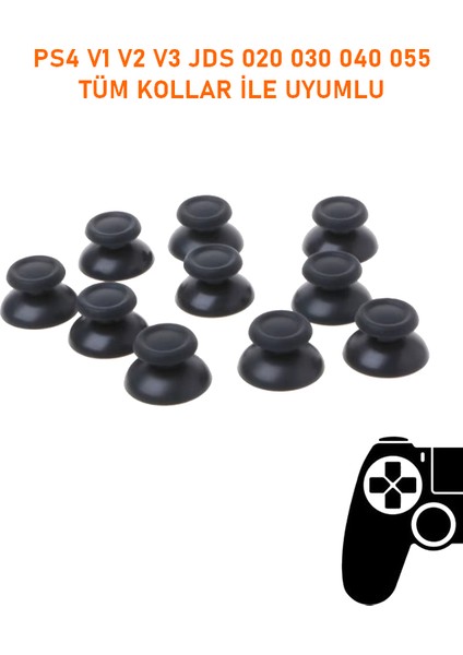 2 Adet Ps4 V1 V2 V3 Tüm Kollar Ile Uyumlu Analog Topuz Başlık