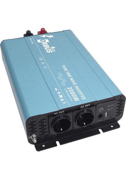 Eco 12 V 2000 W Tam Sinus Inverter