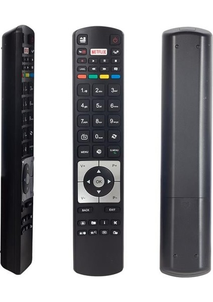 Byrxdn Huayu Kl Vestel RM-L1526 LCD Yeni̇ Netflix Tuşlu Bli̇sterli̇ Kumanda Byrnew