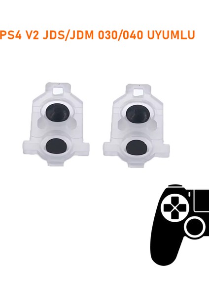 Ps4 V2 Jds Jdm 030 040 Kollar Ile Uyumlu L R L1 L2 R1 R2 Lastik Takımı