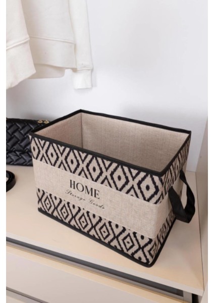 Bohe Kulplu Düzenleyici Sepet Raf Organizer Dolap Içi Düzenleyici 22X34X24 fiyatları