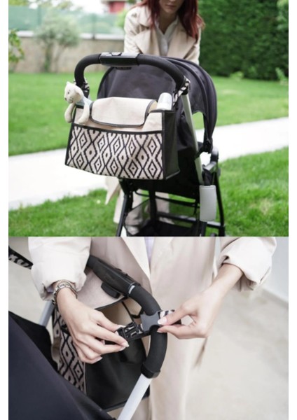 Bebek Arabası Çantası Organizer Anne Bebek Bakım Çantası Puset Düzenleyici Çanta Stroller Bag