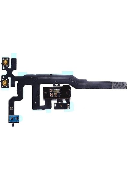 iPhone Uyumlu 4s Yan Ses Tuş Volume Flex Kulaklık Soketi Siyah