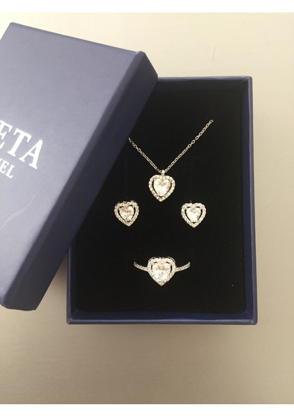 Kalpli Yüzük Kolye Küpe Seti fiyatları