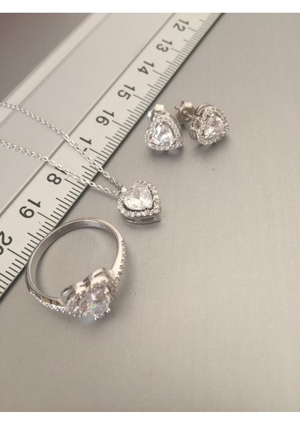 Kalpli Yüzük Kolye Küpe Seti modelleri