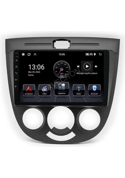 Chevrolet Lacettı Analog Ac 9" Uyumlu Androıd Multimedya Gerçek 2/32 Kablosuz Carplay Geri Kameralı