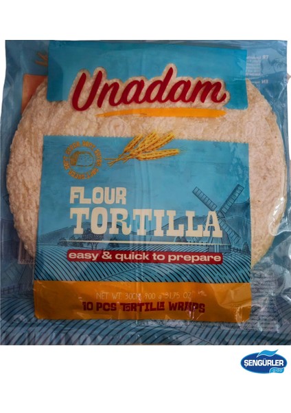 Tortilla Lavaş Ekmeği (30CM-90GR) 10LU x 10 Paket