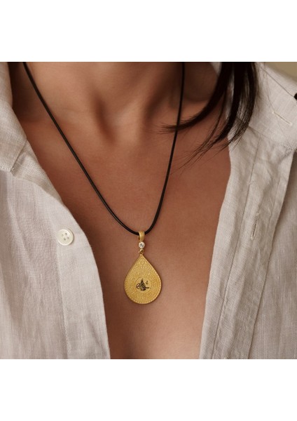 Orta Boy Otantik Damla Tuğra Altın Kolye Ucu fiyatları