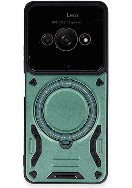 Xiaomi Poco C61 Ile Uyumlu Kılıf Joy Lens Standlı Kapak