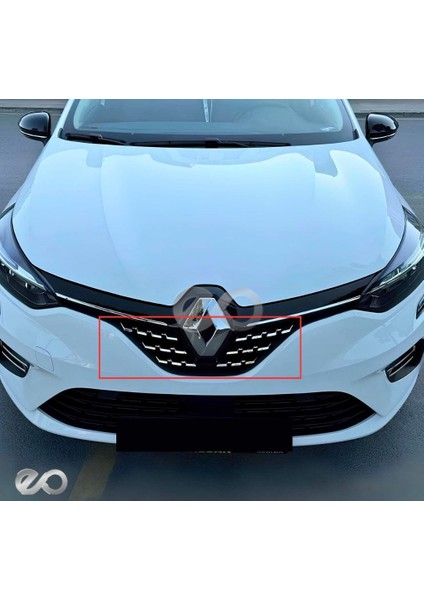 Renault Clio 5 Hb Ön Panjur Krom Izgara 2019 ve Sonrası Paslanmaz Çelik