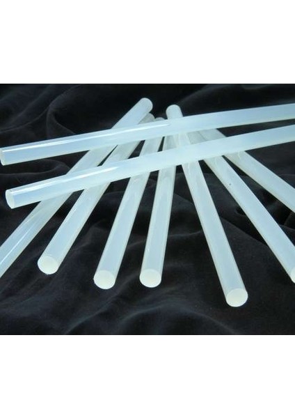 12X300mm Şeffaf Kalın Çubuk Silikon 1kg - Tamirat ve Sızdırmazlık Için En Kaliteli Silikon