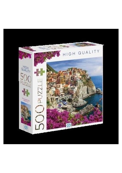 CA7505 500 Parça Manarola Köyü Puzzle 48X33 cm 2,2 mm