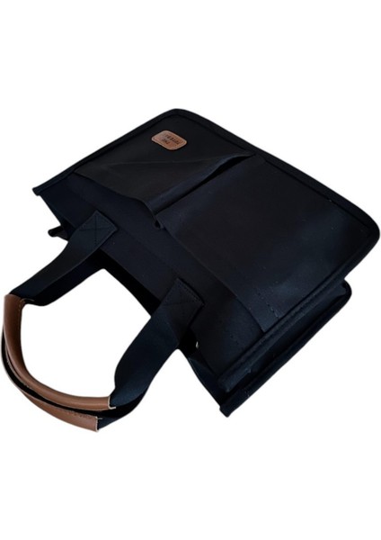 Üç Gözlü The Tote Bag Kanvas Kadın El Omuz Çanta Çapraz Askılı 21X32X12CM