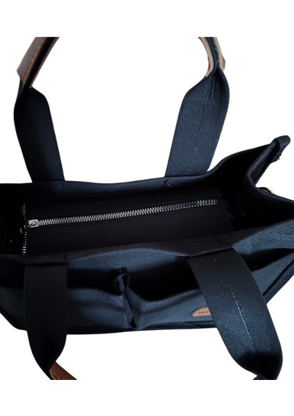 Üç Gözlü The Tote Bag Kanvas Kadın El Omuz Çanta Çapraz Askılı 21X32X12CM fırsatları